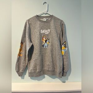 Bluey Women’s Gray Graphic Sweatshirt, Size Small
